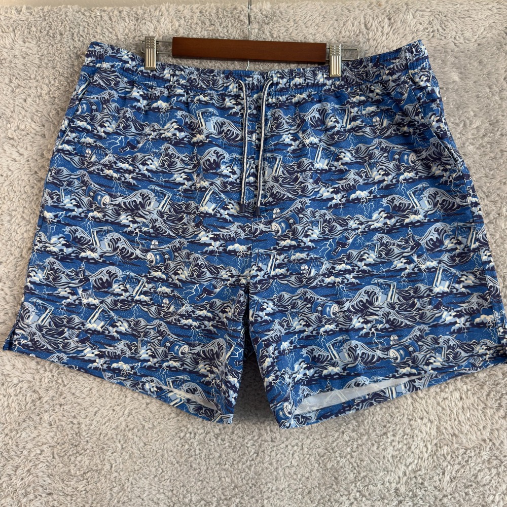 Peter‎ Millar XXL Swim Trunk Dark And Stormy Swim Blue New with tag